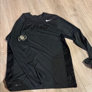 Nike Men's Black Dri-FIT Long Sleeve Colorado buffs Tee